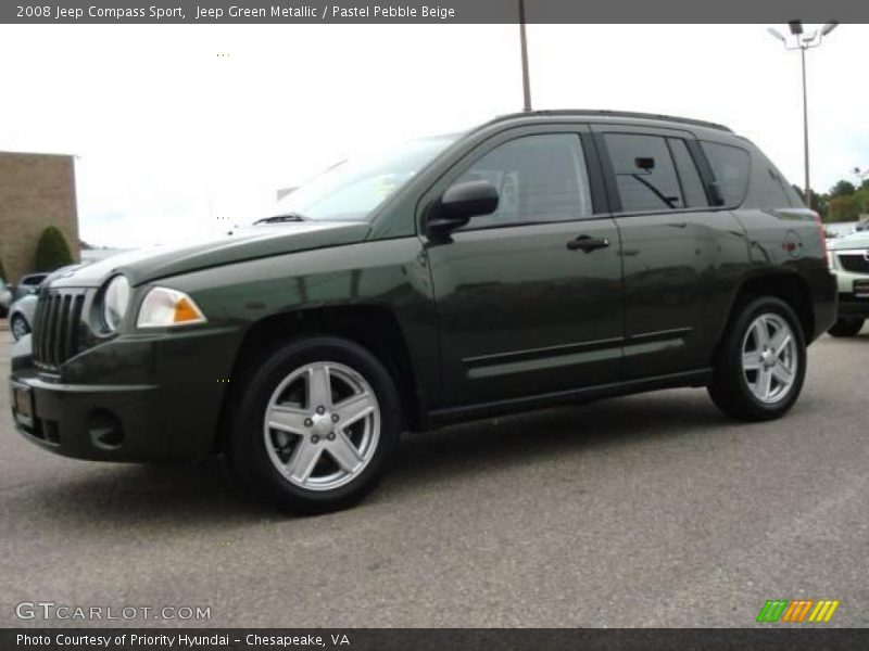 Jeep Green Metallic / Pastel Pebble Beige 2008 Jeep Compass Sport