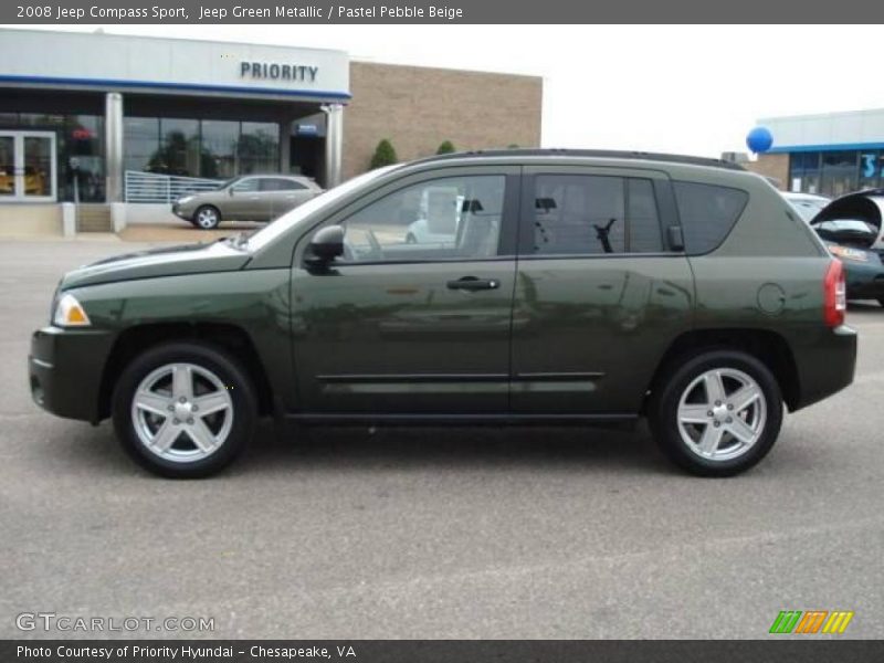 Jeep Green Metallic / Pastel Pebble Beige 2008 Jeep Compass Sport