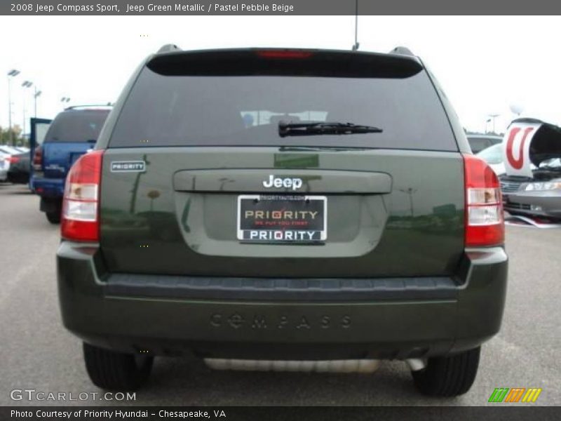Jeep Green Metallic / Pastel Pebble Beige 2008 Jeep Compass Sport