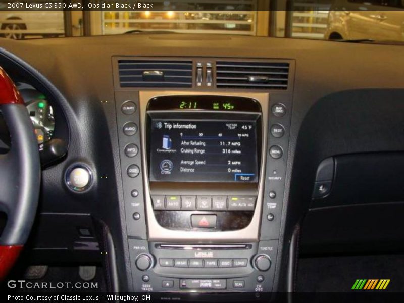 Obsidian Black / Black 2007 Lexus GS 350 AWD