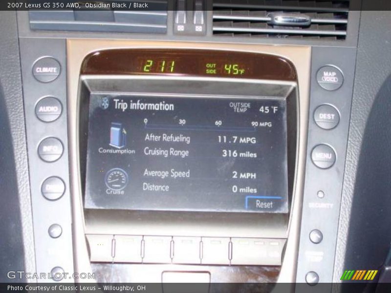 Obsidian Black / Black 2007 Lexus GS 350 AWD