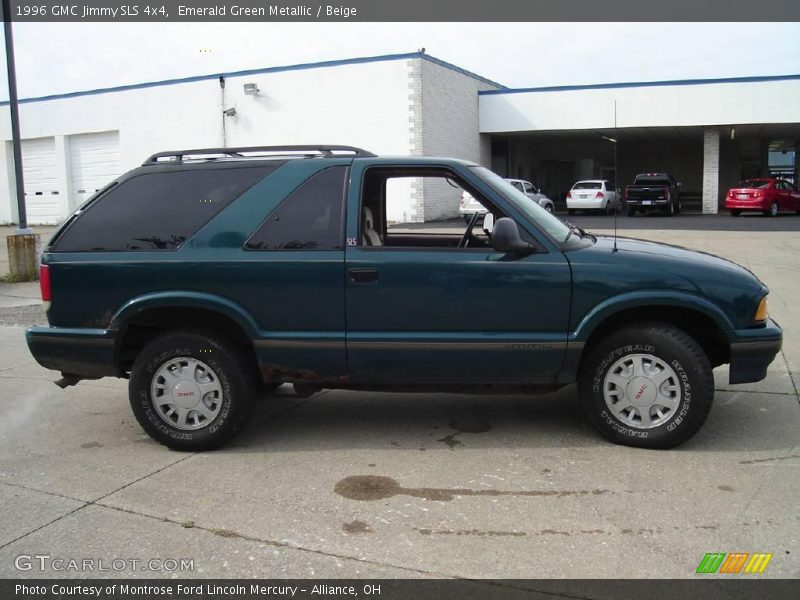Emerald Green Metallic / Beige 1996 GMC Jimmy SLS 4x4