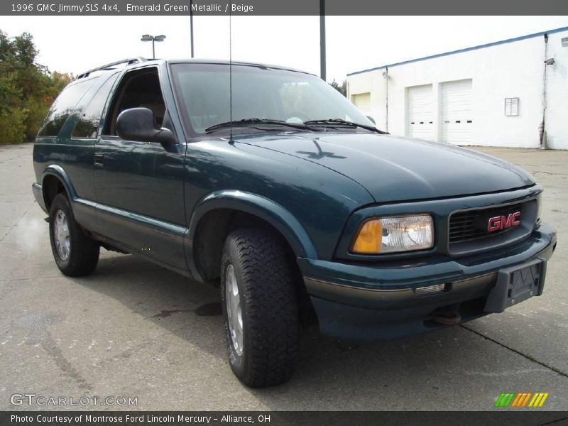 Emerald Green Metallic / Beige 1996 GMC Jimmy SLS 4x4