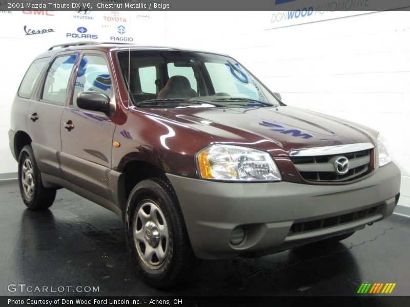 Chestnut Metallic / Beige 2001 Mazda Tribute DX V6