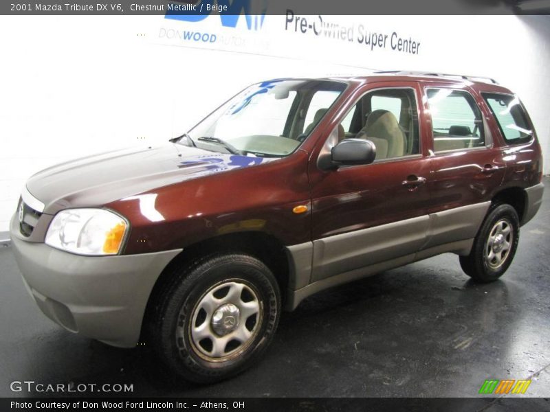 Chestnut Metallic / Beige 2001 Mazda Tribute DX V6