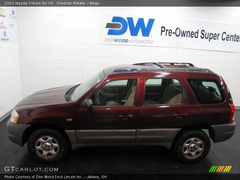 Chestnut Metallic / Beige 2001 Mazda Tribute DX V6
