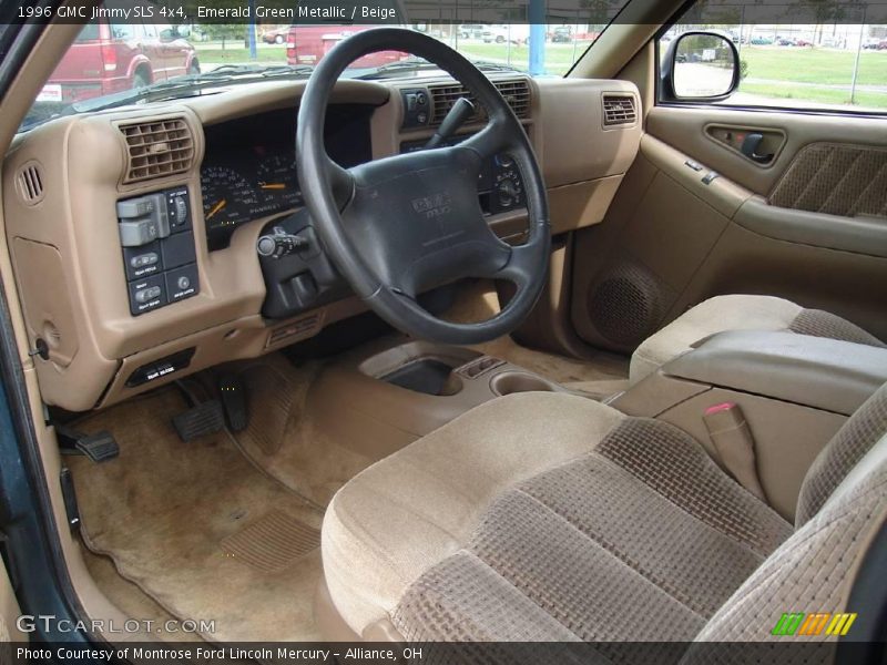 Emerald Green Metallic / Beige 1996 GMC Jimmy SLS 4x4