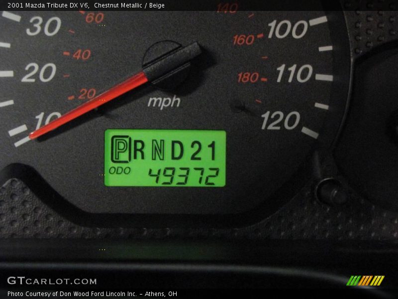 Chestnut Metallic / Beige 2001 Mazda Tribute DX V6