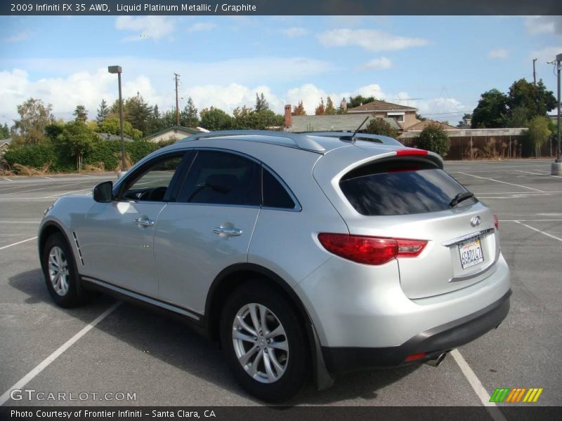 Liquid Platinum Metallic / Graphite 2009 Infiniti FX 35 AWD