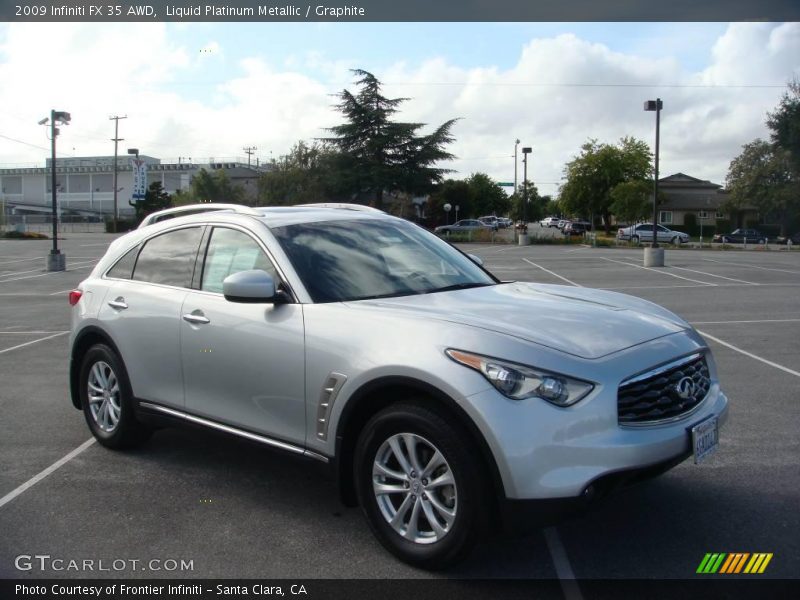 Liquid Platinum Metallic / Graphite 2009 Infiniti FX 35 AWD