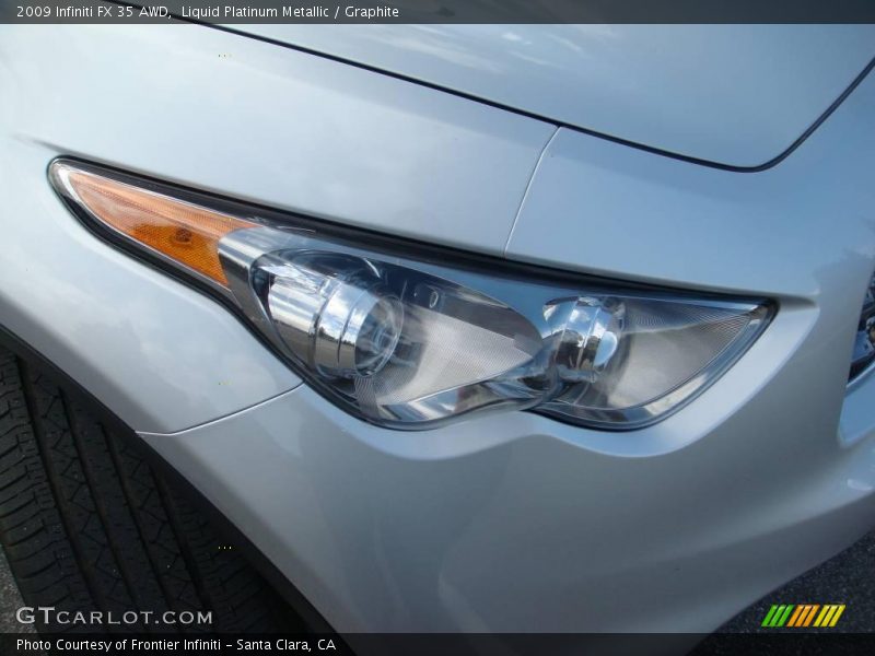 Liquid Platinum Metallic / Graphite 2009 Infiniti FX 35 AWD