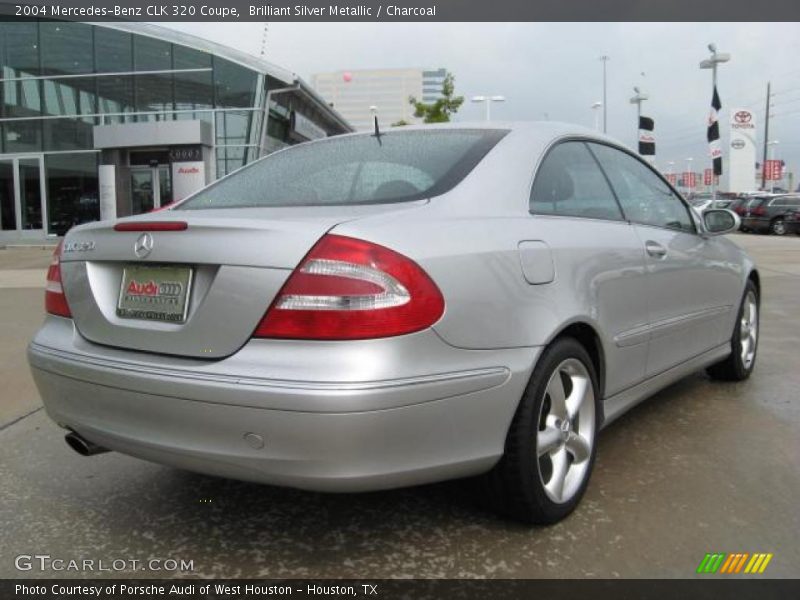 Brilliant Silver Metallic / Charcoal 2004 Mercedes-Benz CLK 320 Coupe