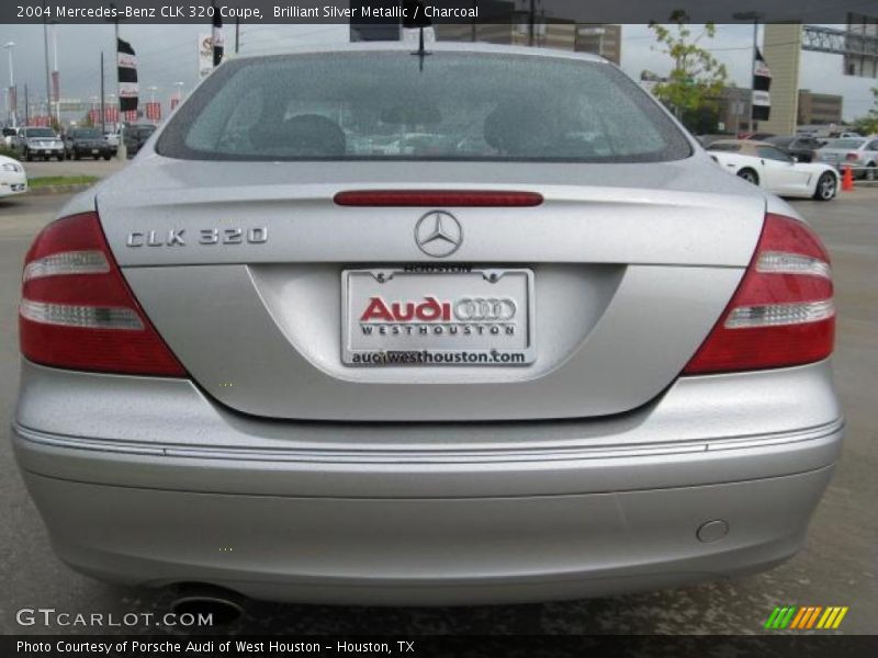 Brilliant Silver Metallic / Charcoal 2004 Mercedes-Benz CLK 320 Coupe