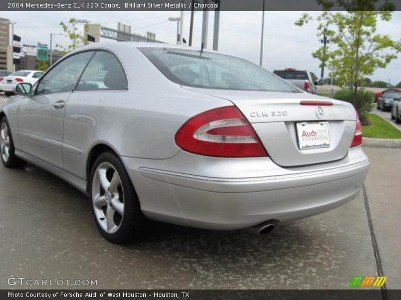 Brilliant Silver Metallic / Charcoal 2004 Mercedes-Benz CLK 320 Coupe