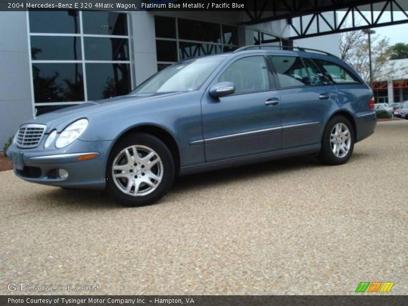 Platinum Blue Metallic / Pacific Blue 2004 Mercedes-Benz E 320 4Matic Wagon