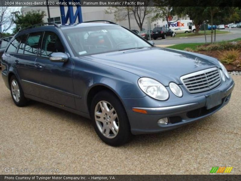 Platinum Blue Metallic / Pacific Blue 2004 Mercedes-Benz E 320 4Matic Wagon