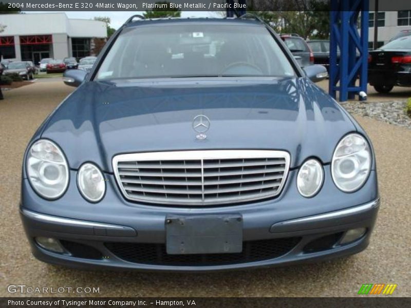 Platinum Blue Metallic / Pacific Blue 2004 Mercedes-Benz E 320 4Matic Wagon