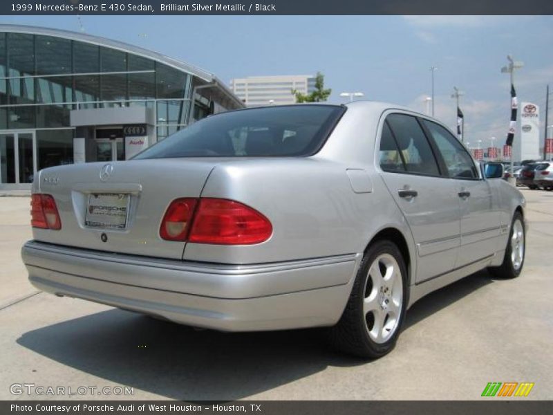 Brilliant Silver Metallic / Black 1999 Mercedes-Benz E 430 Sedan