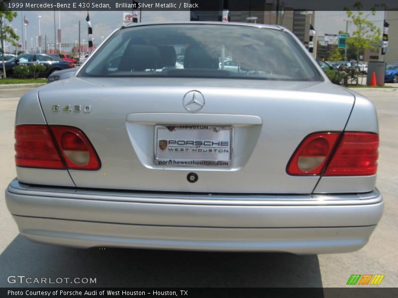 Brilliant Silver Metallic / Black 1999 Mercedes-Benz E 430 Sedan