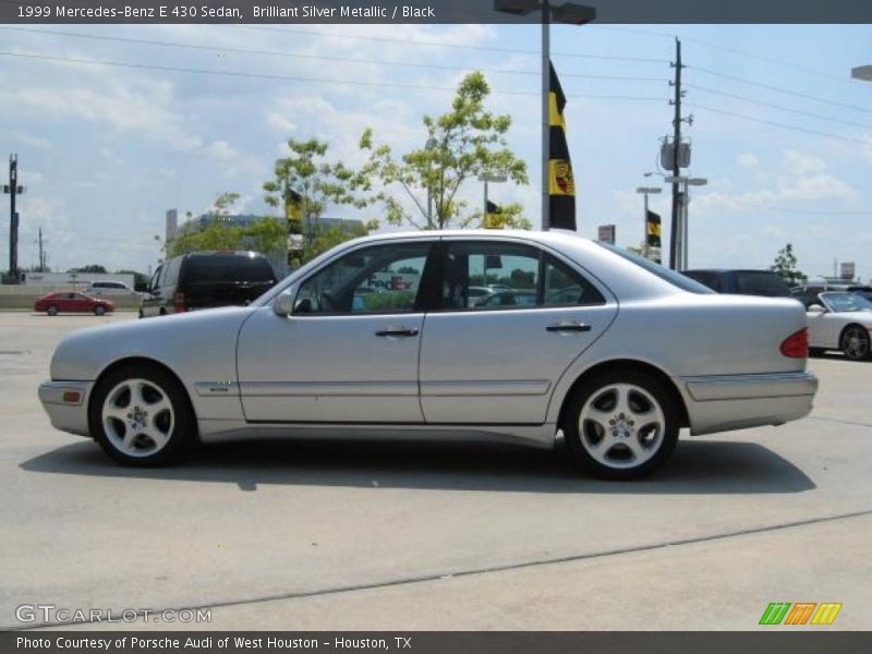 Brilliant Silver Metallic / Black 1999 Mercedes-Benz E 430 Sedan