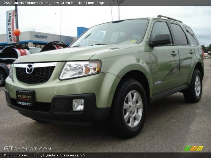 Kiwi Green Metallic / Camel Beige 2008 Mazda Tribute i Touring