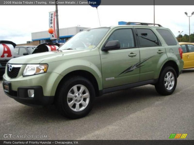 Kiwi Green Metallic / Camel Beige 2008 Mazda Tribute i Touring