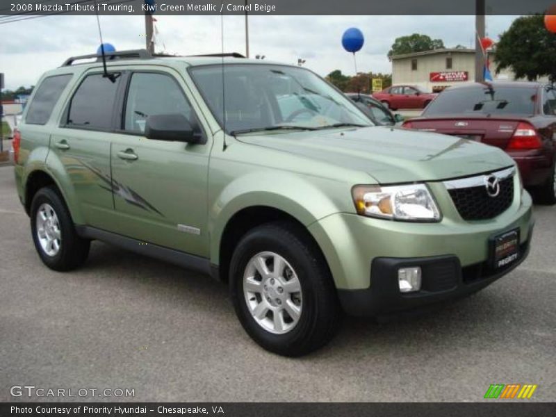 Kiwi Green Metallic / Camel Beige 2008 Mazda Tribute i Touring