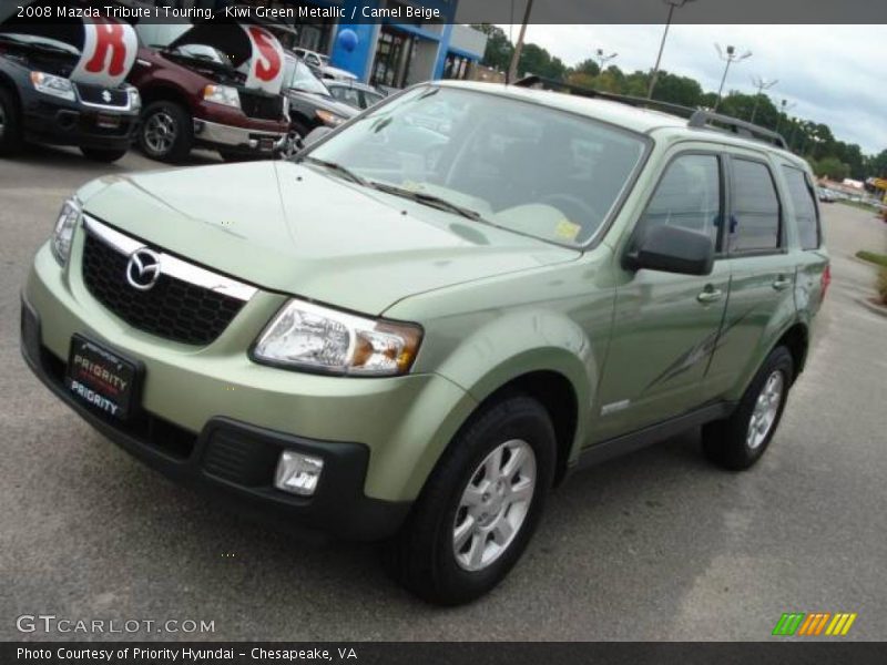 Kiwi Green Metallic / Camel Beige 2008 Mazda Tribute i Touring