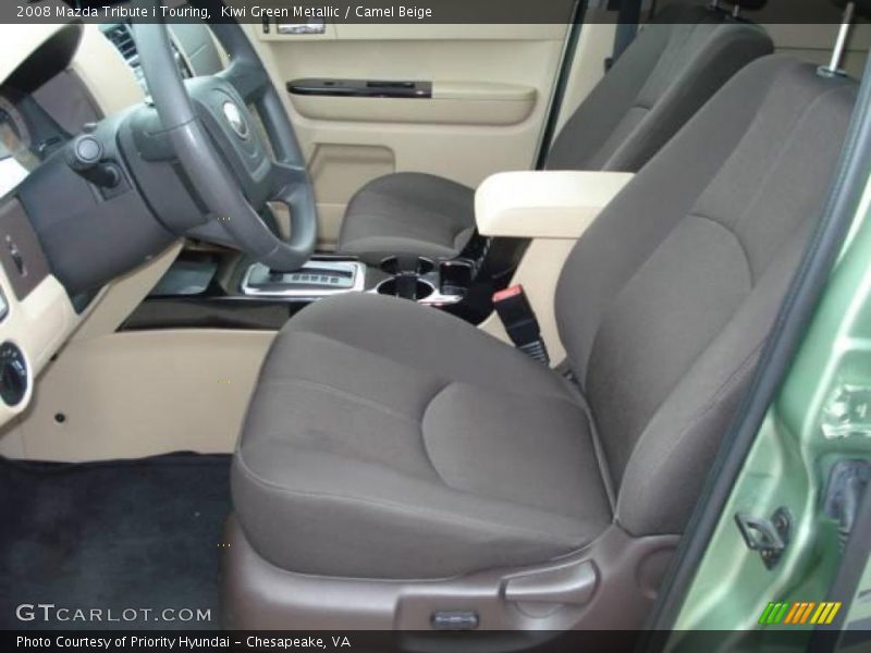 Kiwi Green Metallic / Camel Beige 2008 Mazda Tribute i Touring