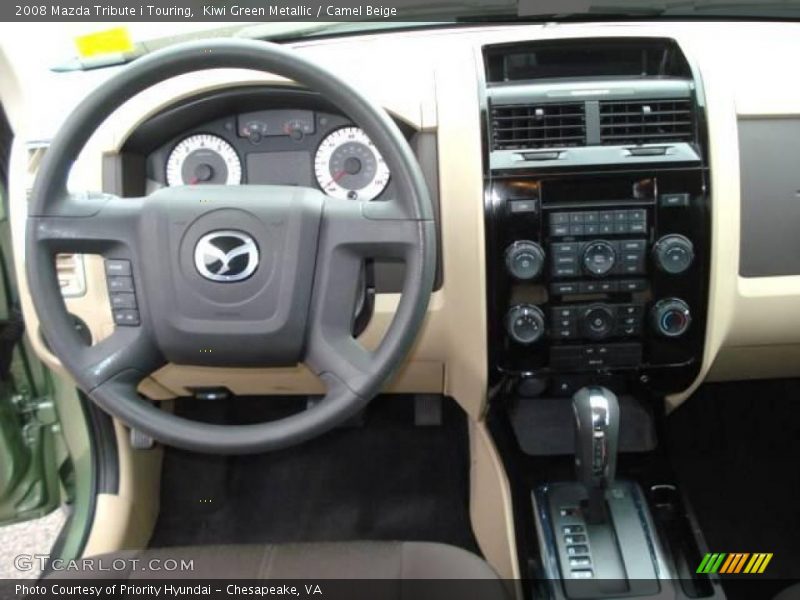 Kiwi Green Metallic / Camel Beige 2008 Mazda Tribute i Touring