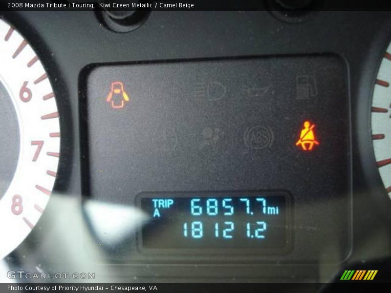 Kiwi Green Metallic / Camel Beige 2008 Mazda Tribute i Touring