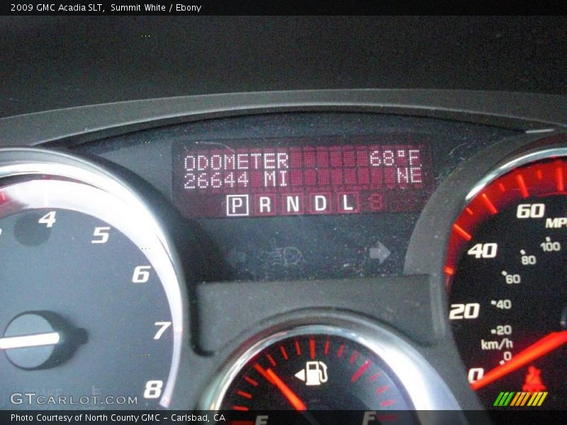 Summit White / Ebony 2009 GMC Acadia SLT
