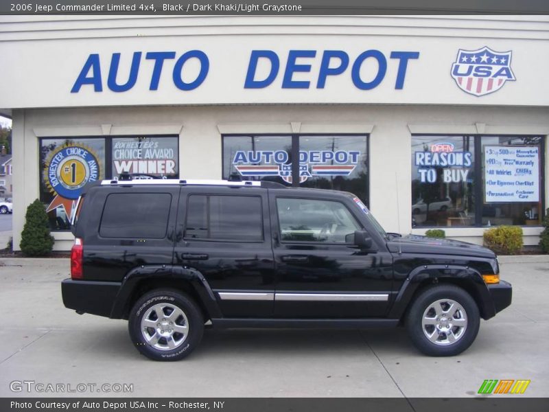 Black / Dark Khaki/Light Graystone 2006 Jeep Commander Limited 4x4