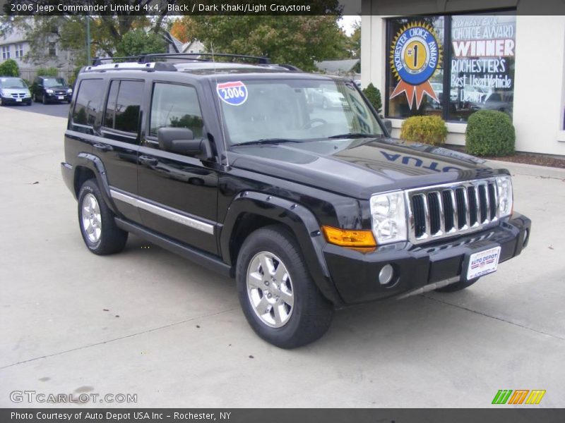 Black / Dark Khaki/Light Graystone 2006 Jeep Commander Limited 4x4