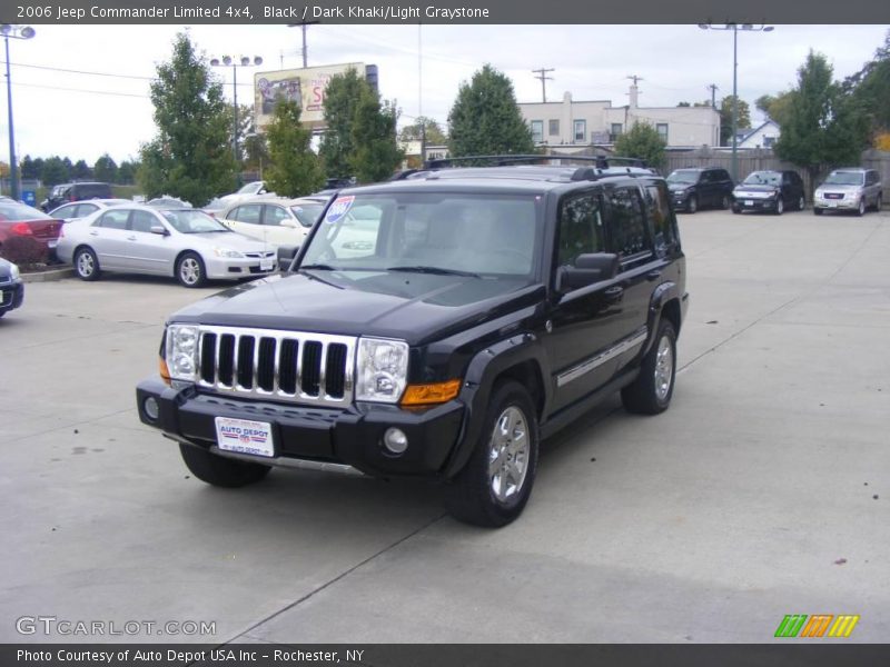 Black / Dark Khaki/Light Graystone 2006 Jeep Commander Limited 4x4