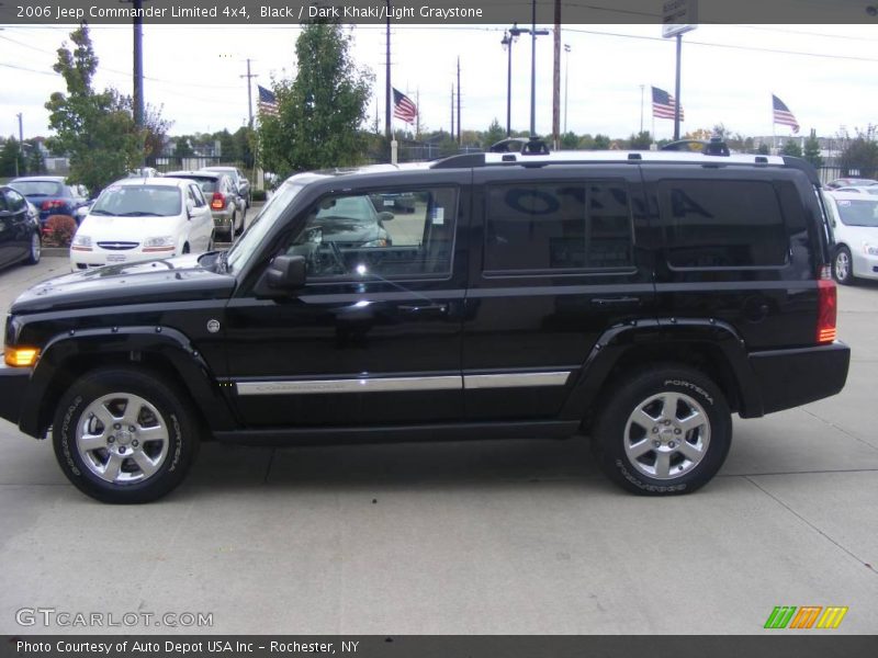 Black / Dark Khaki/Light Graystone 2006 Jeep Commander Limited 4x4