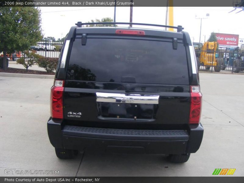 Black / Dark Khaki/Light Graystone 2006 Jeep Commander Limited 4x4