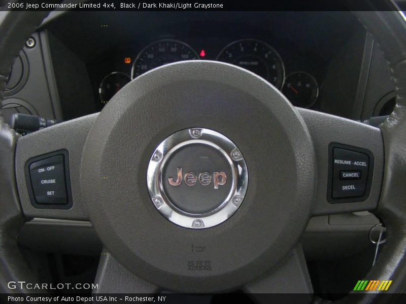 Black / Dark Khaki/Light Graystone 2006 Jeep Commander Limited 4x4