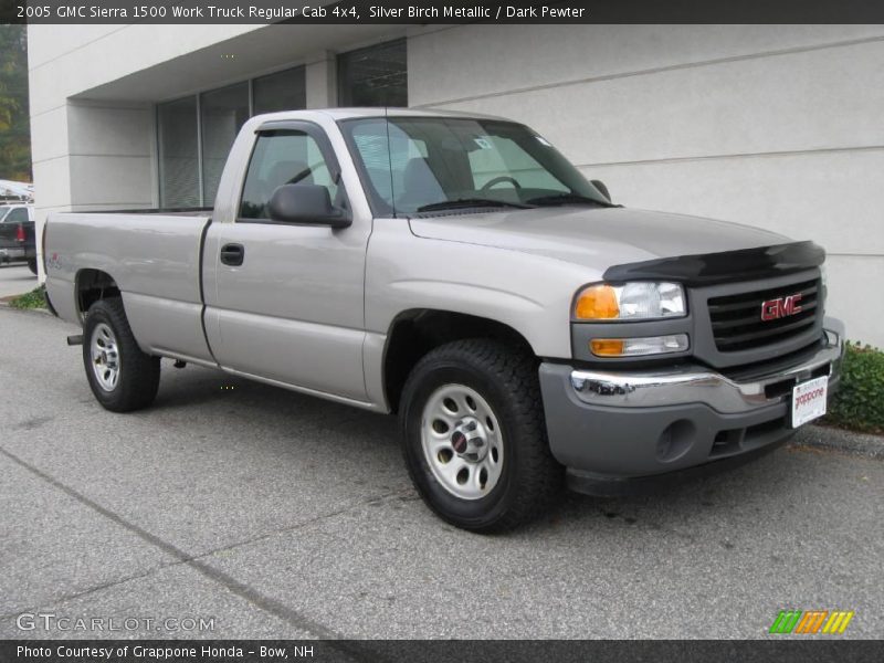 Silver Birch Metallic / Dark Pewter 2005 GMC Sierra 1500 Work Truck Regular Cab 4x4