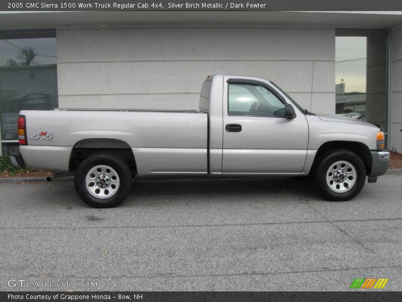 Silver Birch Metallic / Dark Pewter 2005 GMC Sierra 1500 Work Truck Regular Cab 4x4