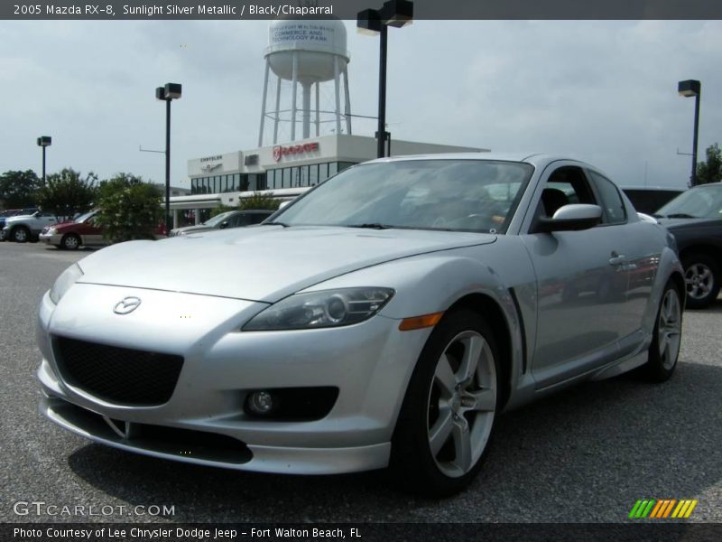 Sunlight Silver Metallic / Black/Chaparral 2005 Mazda RX-8