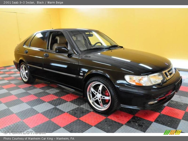 Black / Warm Beige 2001 Saab 9-3 Sedan
