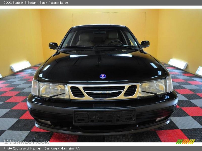 Black / Warm Beige 2001 Saab 9-3 Sedan