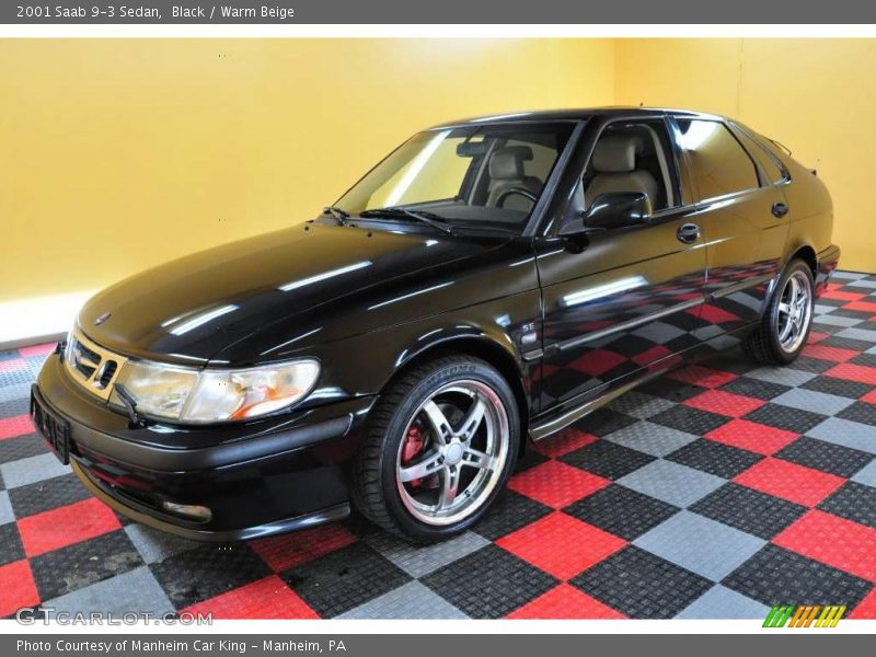 Black / Warm Beige 2001 Saab 9-3 Sedan