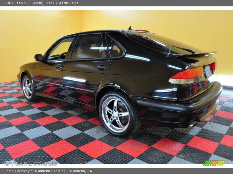 Black / Warm Beige 2001 Saab 9-3 Sedan