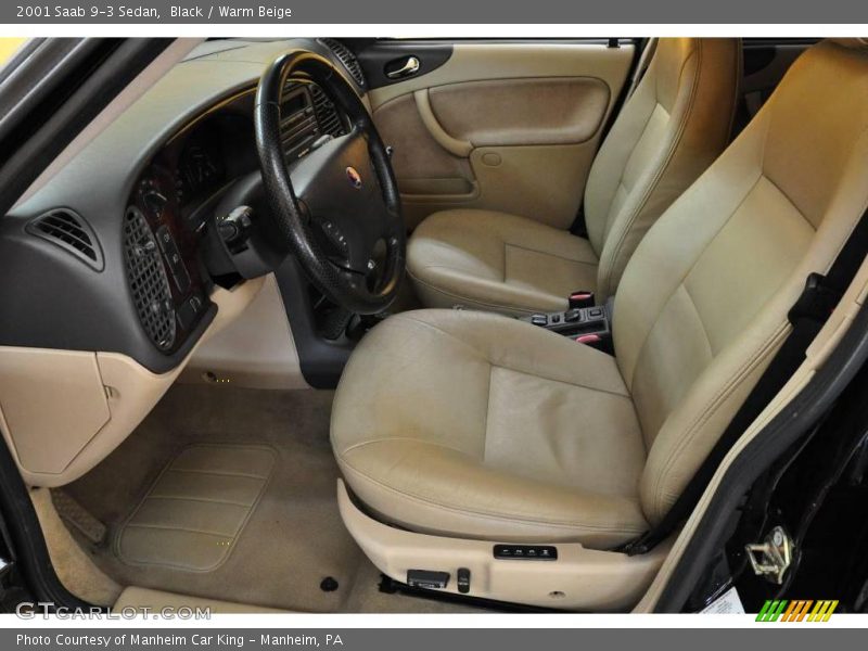 Black / Warm Beige 2001 Saab 9-3 Sedan