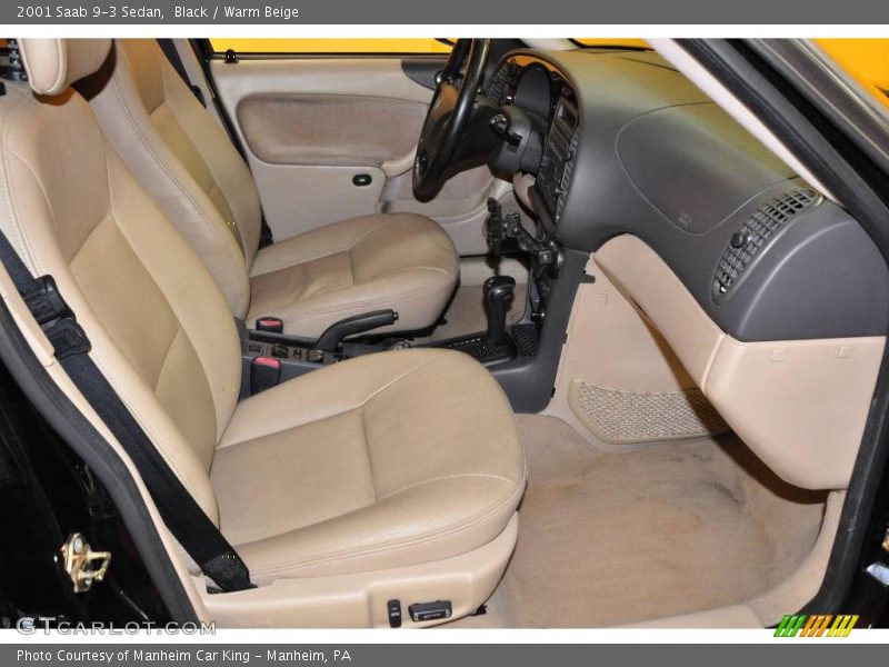 Black / Warm Beige 2001 Saab 9-3 Sedan