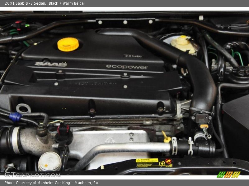 Black / Warm Beige 2001 Saab 9-3 Sedan