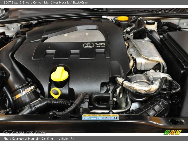 Silver Metallic / Black/Gray 2007 Saab 9-3 Aero Convertible