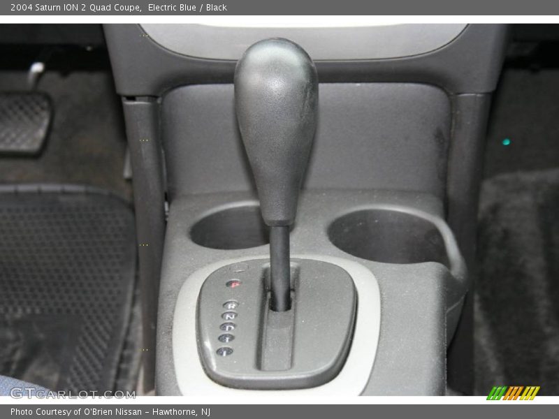 Electric Blue / Black 2004 Saturn ION 2 Quad Coupe